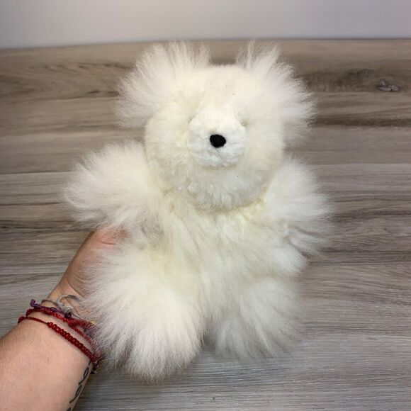 Super Soft Alpaca Teddy Bear Handmade In Peru from 100% Baby Alpaca Teddy 9" - Picture 7 of 9